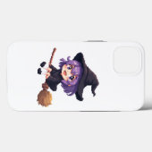 Schattigee heks iPhone case (Achterkant (horizontaal))