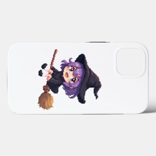 Schattigee heks iPhone case (Achterkant (horizontaal))