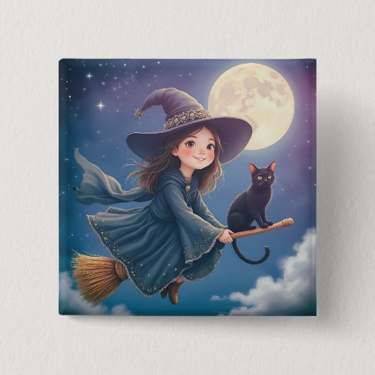 Schattigee heks met Button (Voorkant)