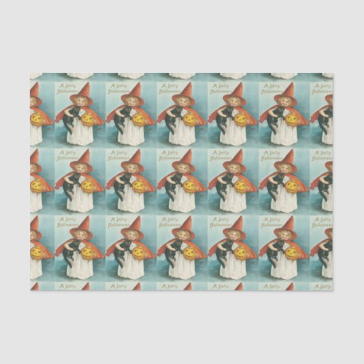  Schattigee heks met kattenweefselpapier Tissuepapier (Voorkant)