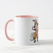 Schattigee heks op een paard mok (Links)