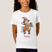 Schattigee heks op een paard t-shirt (Voorkant)
