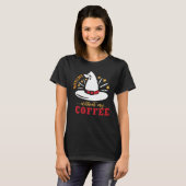 Schattigee heks Pet witchy zonder koffie Halloween T-shirt (Voorkant volledig)