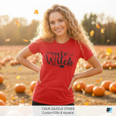 Schattigee heks rode vrouwen halloween t-shirt