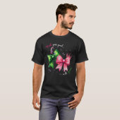 Schattigee Heks Roze en Groene Coquette Bow T-shirt (Voorkant volledig)