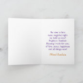 Schattigee heks Samhain Blessings Wenskaart Kaart (Binnen)