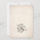 Schattigee heks spin halloween meisjes verjaardag kaart (Achterkant)