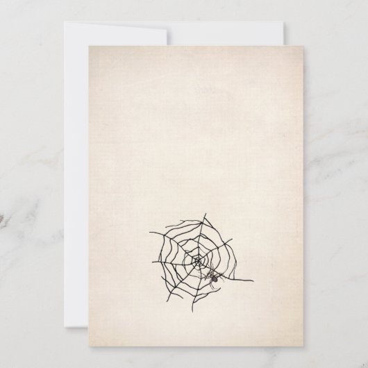 Schattigee heks spin halloween meisjes verjaardag kaart (Achterkant)