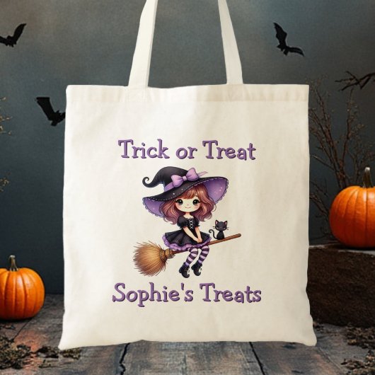 Schattigee heks Trick or treat tas