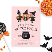 Schattigee heksen Hocus Pocus Halloween Party Uitn Feestdagenkaart