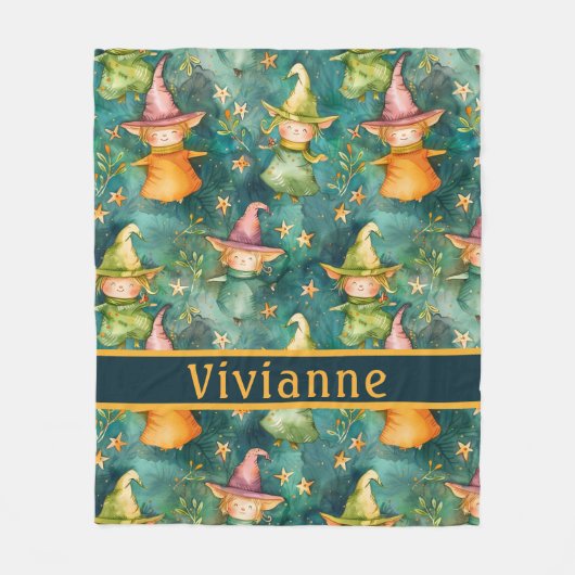 Schattigee heksen Tosca fleece deken (Voorkant)