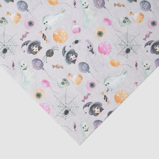 Schattigee heksengeest en spinnen tissuepapier (Detail)