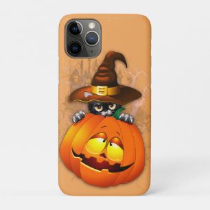 Schattigee heksenkat en pompoen Halloween vrienden Case-Mate iPhone Case