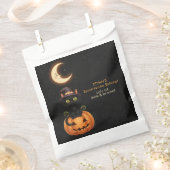 Schattigee Heksenkat en Pompoen Verjaardag Bedankzakje (Geknipt)
