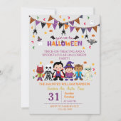 Schattigee heksenkostuum Halloween Party voor kind Kaart (Voorkant)