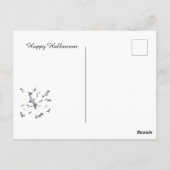 Schattigee heksenmuis op de pompoen briefkaart (Achterkant)