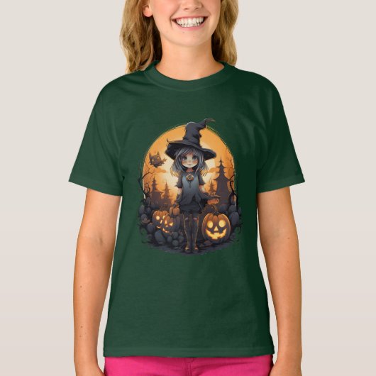 Schattigee heksenprinses Het perfecte Halloween ca T-shirt (Voorkant)