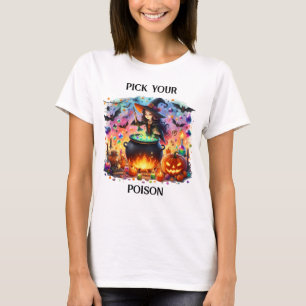 Schattigee heksenroerketel t-shirt