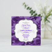 Schattigee Heldere Paarse Camo, Camouflage Kaart (Staand voorkant)