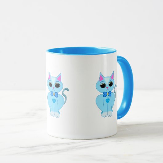 Schattigee hemelse kat mok (Voorkant rechts)