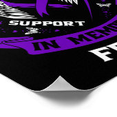 Schattigee herdenkingsgeschenken Verlies van vrien Poster (Hoek)