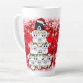 Schattigee Herding Dog en Sheep Christmas Latte Mok (Linkerhoek)