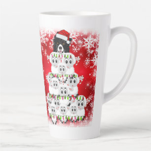 Schattigee Herding Dog en Sheep Christmas Latte Mok