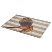 Schattigee heremietkrab met chocolade cupcake shel snijplank (Hoek)