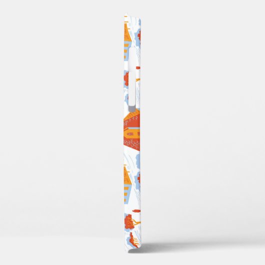 Schattigee herenhuizen: Doodle Case-Mate iPhone Case (Achterkant / Links)