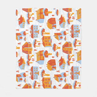 Schattigee herenhuizen: Doodle Fleece Deken