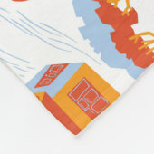 Schattigee herenhuizen: Doodle Fleece Deken (Hoek)