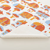 Schattigee herenhuizen:  Doodle Sherpa Deken (3/4)