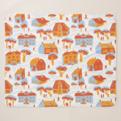 Schattigee herenhuizen:  Doodle Sherpa Deken (Voorkant (horizontaal))