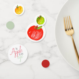 Schattigee herfst Apple kind verjaardagsfeestje co Confetti