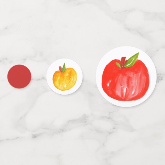 Schattigee herfst Apple kind verjaardagsfeestje co Confetti (Voorkanten)