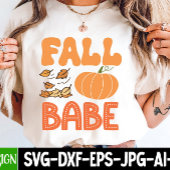 Schattigee Herfst Babe Pompoen Herfst Tri-Blend Shirt