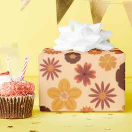 Schattigee Herfst Bloemen Herfstverjaardagscadeaus Cadeaupapier