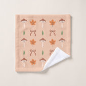 Schattigee Herfst Bow Patroon Badhanddoek Set Bad Handdoek (Wasdoekje)