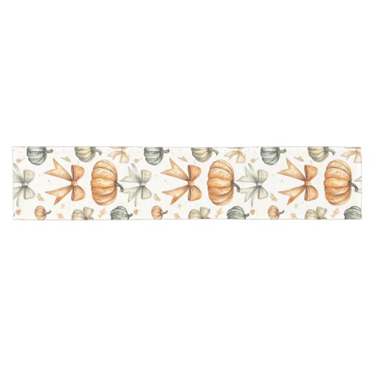 Schattigee Herfst Bow Pattern Gelamineerd Placemat Korte Tafelloper (Horizontaal)