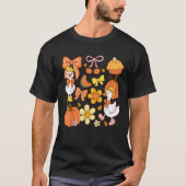 Schattigee Herfst Coquette Goose Pumpkin Pie Esthe T-shirt (Voorkant)