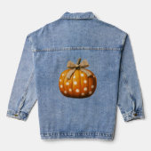 Schattigee herfst Country Pumpkin Denim Jacket (Achterkant)