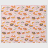 Schattigee herfst cupcakes, donuts en taarten met cadeaupapier (Vlak)