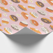 Schattigee herfst cupcakes, donuts en taarten met cadeaupapier (Hoek)