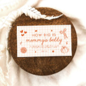 Schattigee Herfst Cutie Pie Hoe groot is mama's bu Informatiekaartje