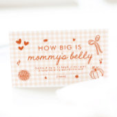 Schattigee Herfst Cutie Pie Hoe groot is mama's bu Informatiekaartje