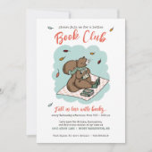 Schattigee Herfst Dames Boek Club Kaart (Voorkant)