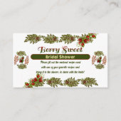 Schattigee Herfst Foliage Autumn Berry Sweet Vrijg Informatiekaartje (Voorkant)