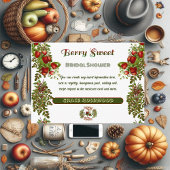 Schattigee Herfst Foliage Autumn Berry Sweet Vrijg Informatiekaartje