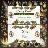 Schattigee Herfst Foliage Autumn Berry Sweet Vrijg Informatiekaartje