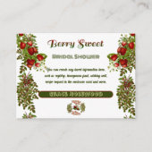 Schattigee Herfst Foliage Autumn Berry Sweet Vrijg Informatiekaartje (Voorkant)